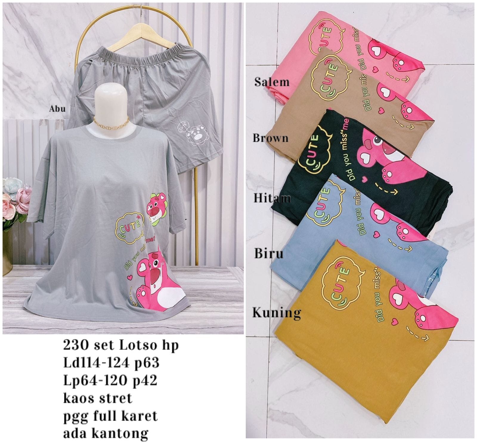 230 Setelan Lotso Pendek