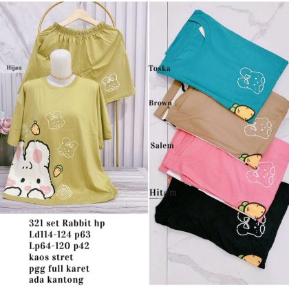 321 Setelan Rabbit Pendek