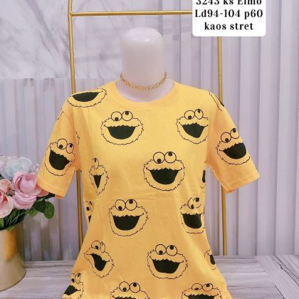 3243 Kaos Elmo Kuning
