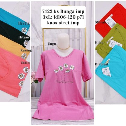 7422 Kaos Bunga 3XL