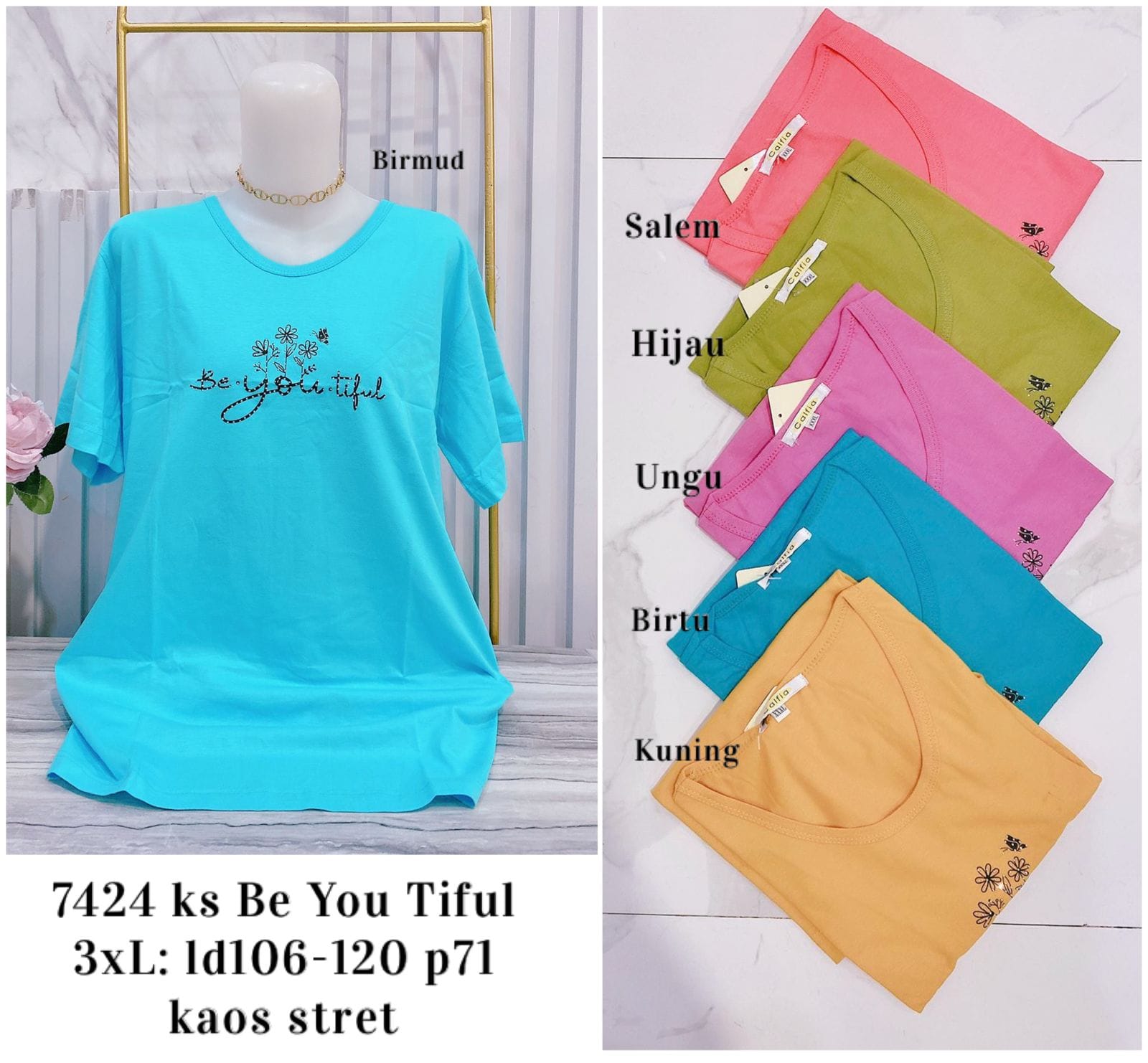 7424 Kaos Be You Tiful 3XL