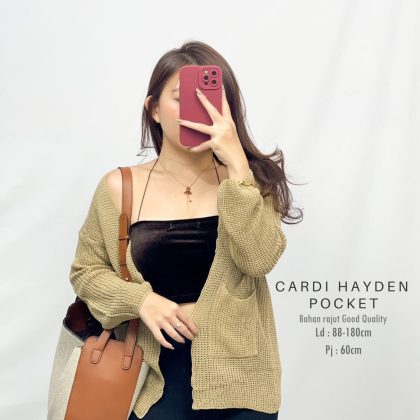 Cardi Hayden Pocket Rajut Premium