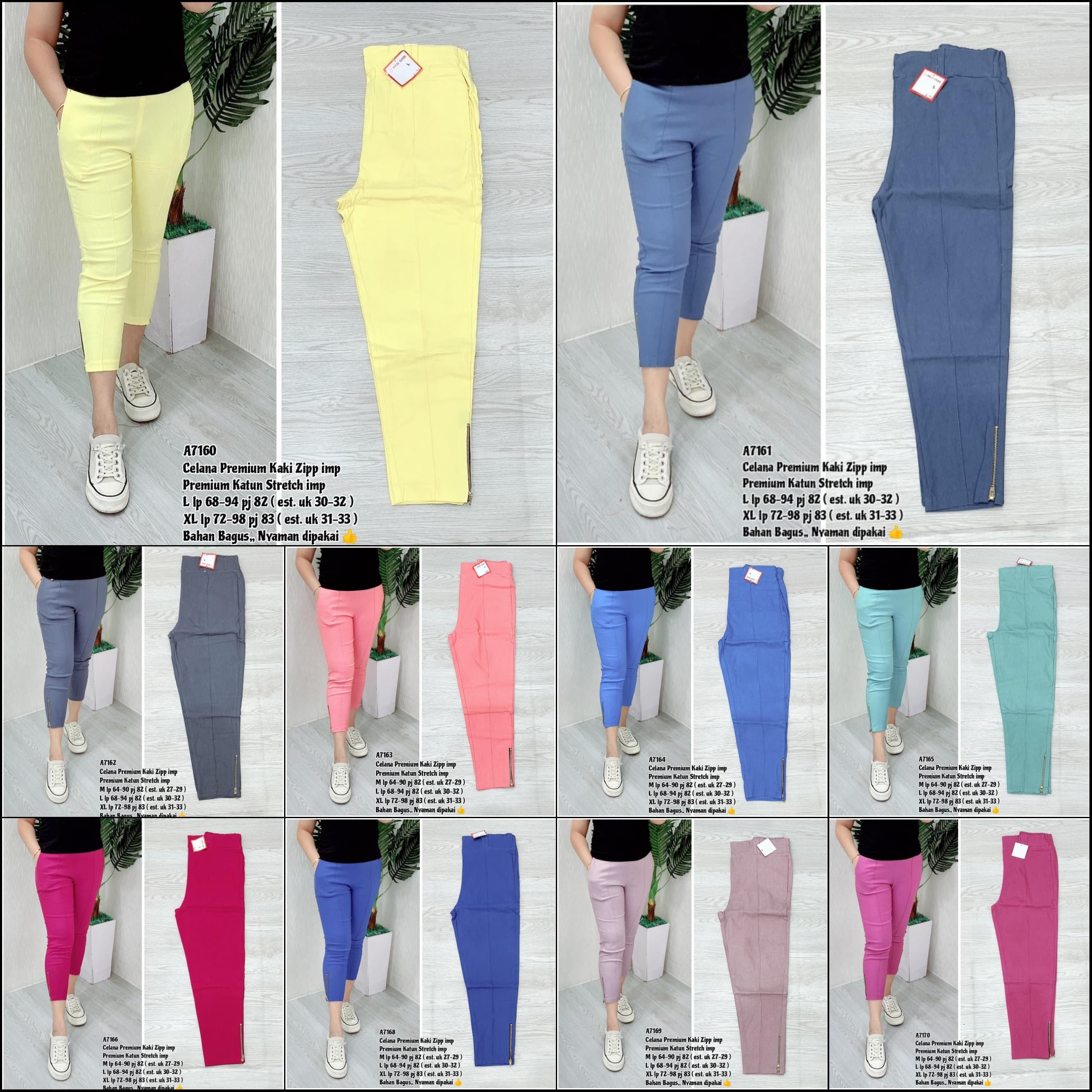 Celana Cotton Premium Kaki Zipper - ETHNES Clothing 11 Mei 2024