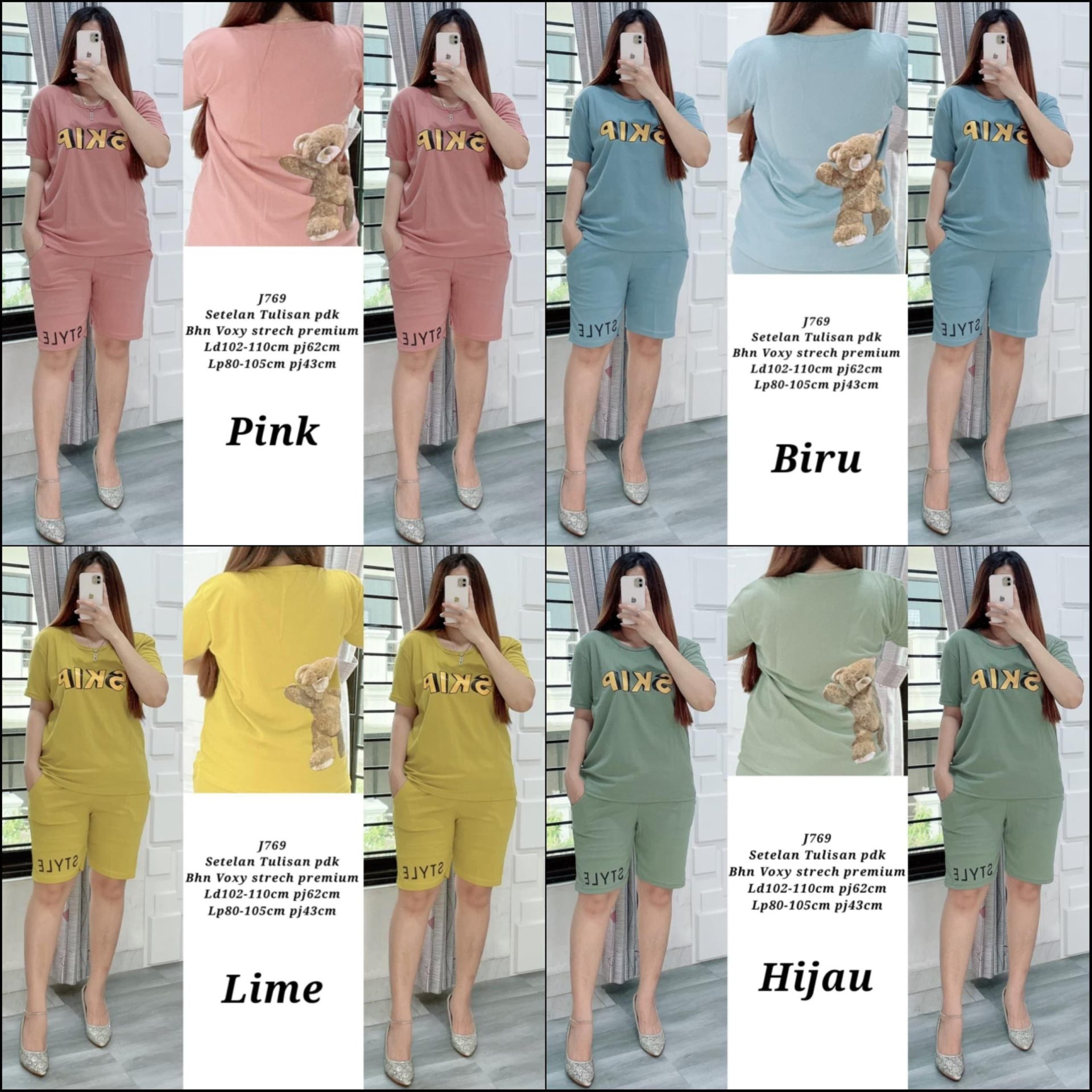 J769 Setelan Santai Voxy