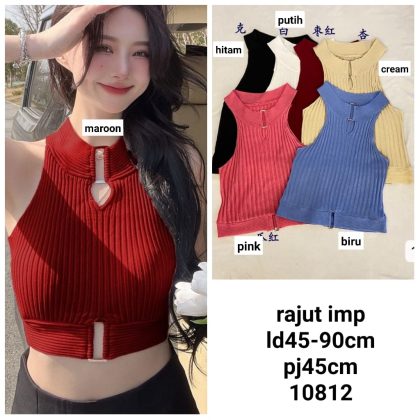 10812 Blouse Halter Neck