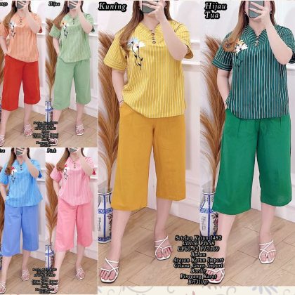 1482 Setelan Kombinasi Salur